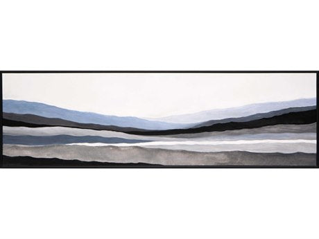 Mystic Landscape 72" X 22" Black Floater Frame