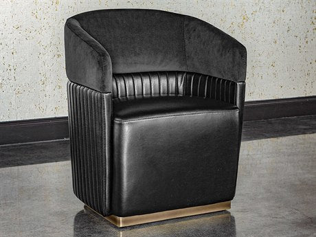 Genval Wheeled Lounge Chair Abbington Black / Cantina Black