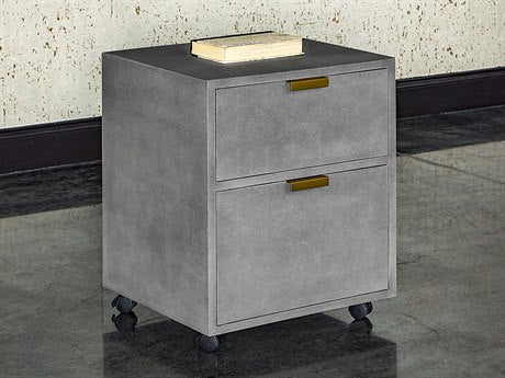 Jiro File Cabinet Grey Shagreen