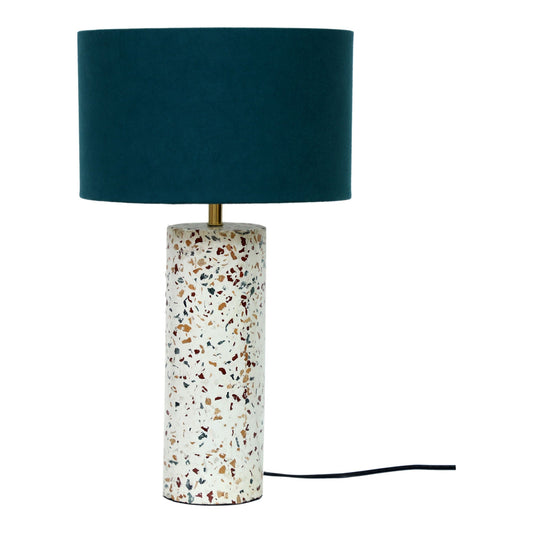 Terrazzo Cylinder Table Lamp Multicolor