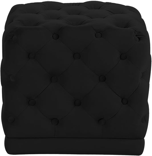 Stella Velvet Ottoman/Stool - Furniture Depot