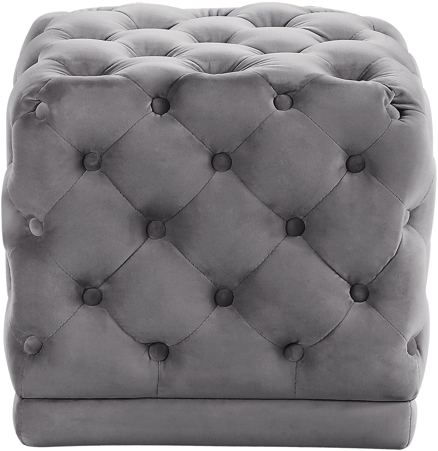 Stella Velvet Ottoman/Stool - Furniture Depot