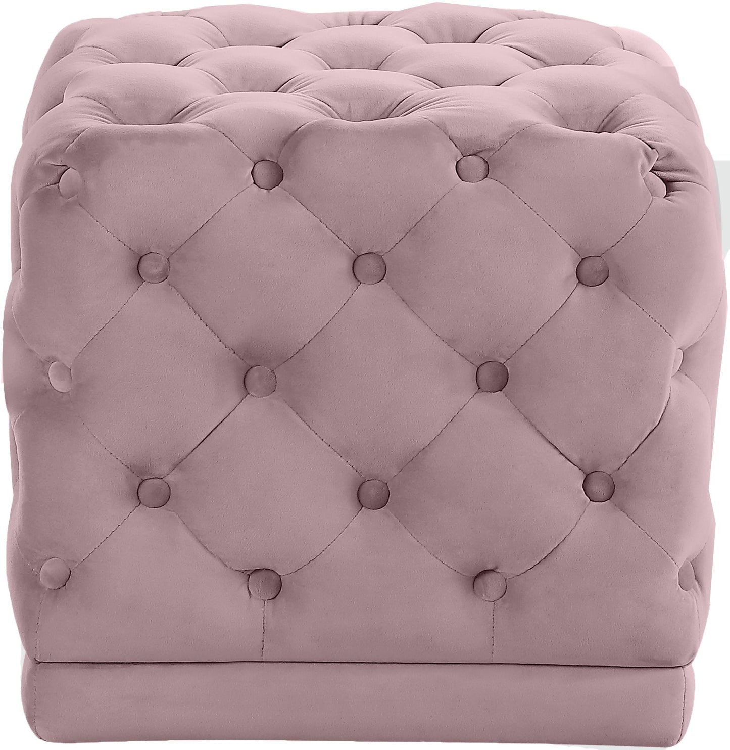 Stella Velvet Ottoman/Stool - Furniture Depot