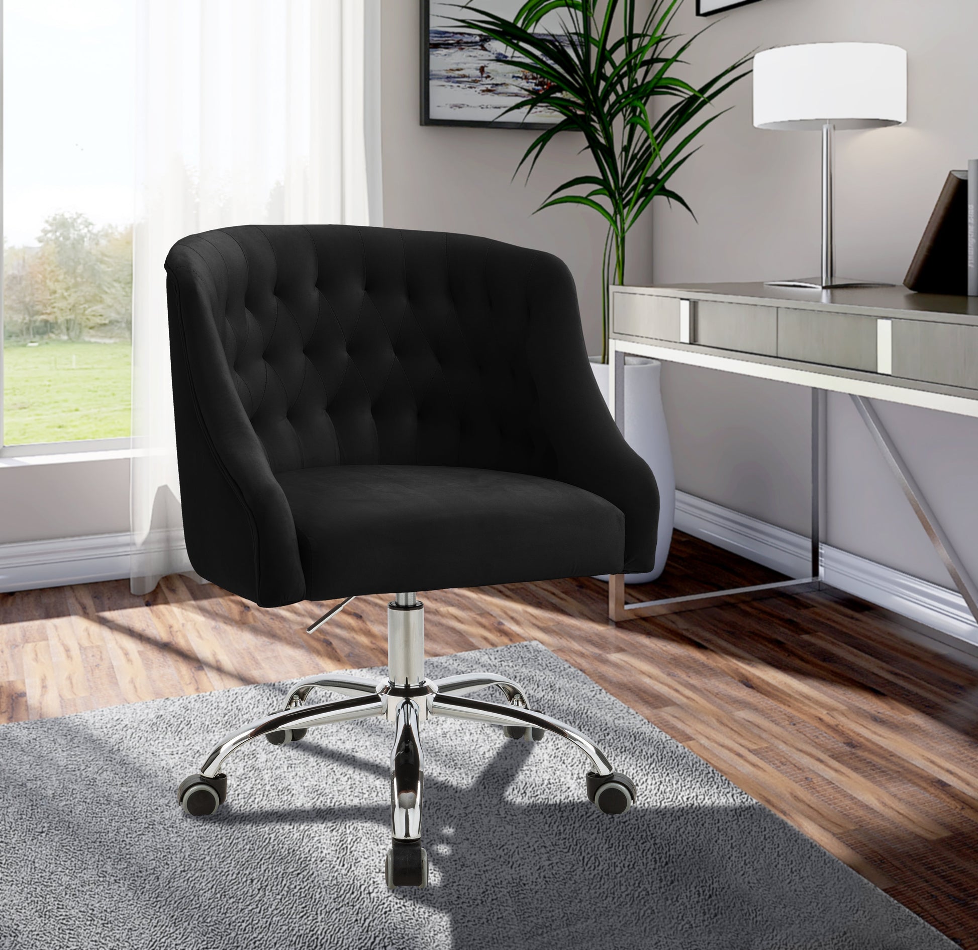 Arden Velvet Office Chair - Furniture Depot