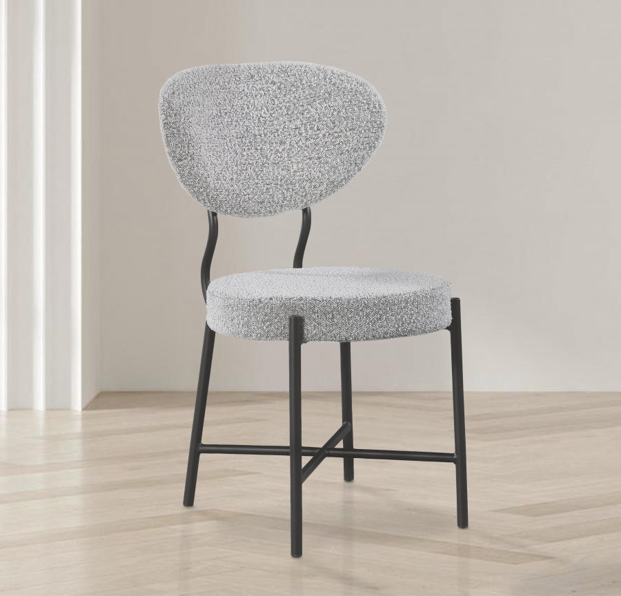 Allure Boucle Fabric Dining Chair - Furniture Depot