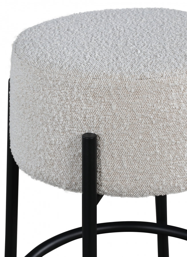 Avalon Boucle Fabric Counter Stool - Furniture Depot