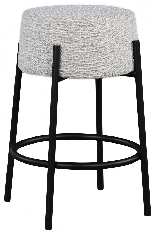 Avalon Boucle Fabric Counter Stool - Furniture Depot