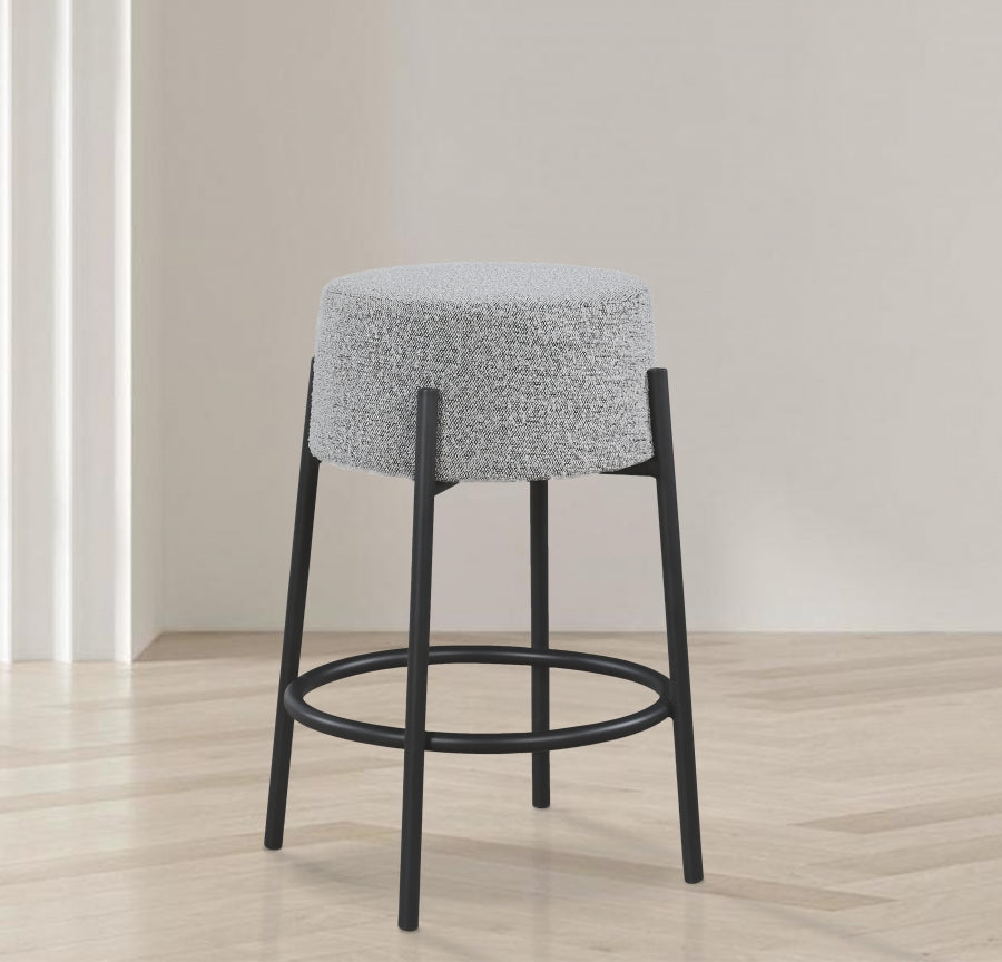 Avalon Boucle Fabric Counter Stool - Furniture Depot