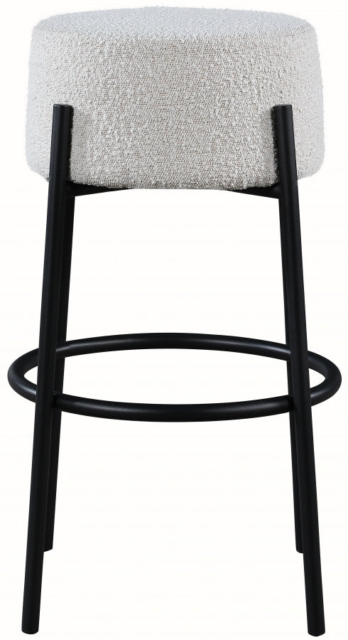 Avalon Boucle Fabric Bar Stool - Furniture Depot