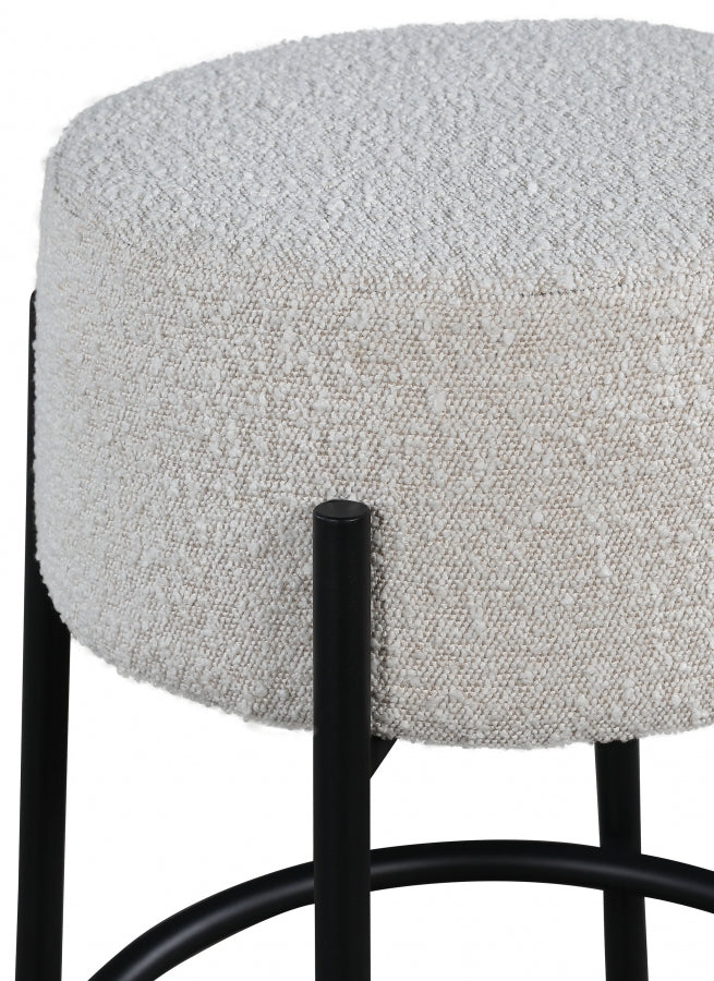 Avalon Boucle Fabric Bar Stool - Furniture Depot