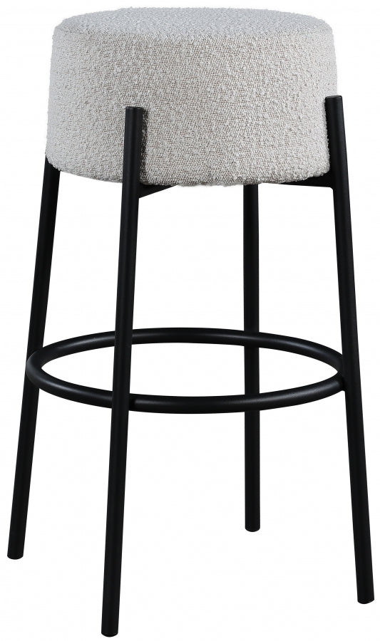 Avalon Boucle Fabric Bar Stool - Furniture Depot