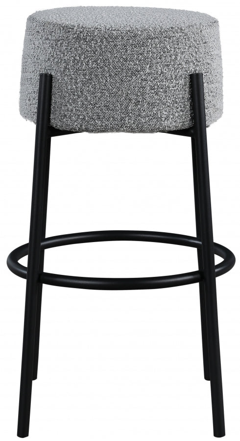 Avalon Boucle Fabric Bar Stool - Furniture Depot