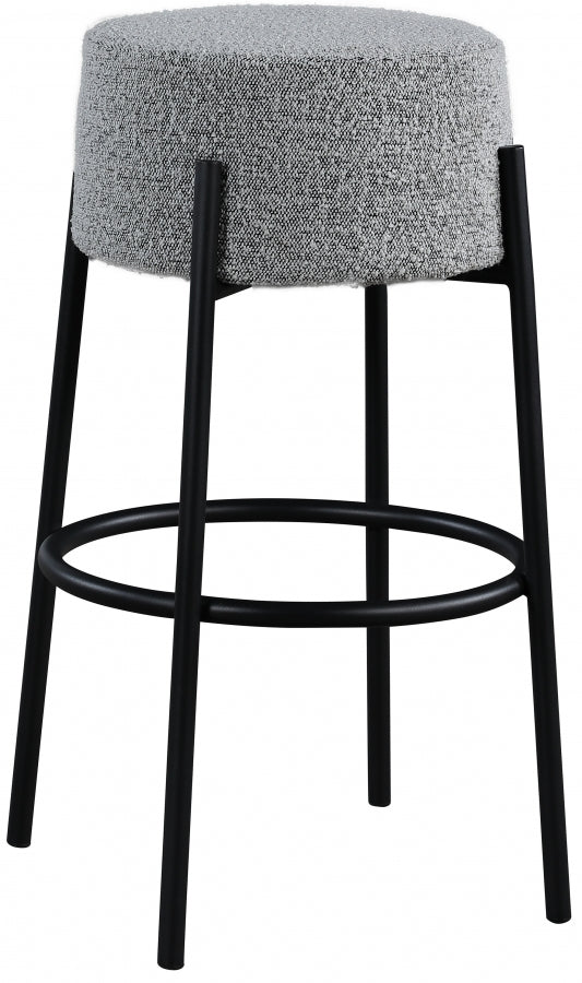 Avalon Boucle Fabric Bar Stool - Furniture Depot