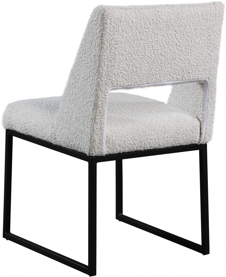 Jayce Boucle Fabric Dining Chair - Furniture Depot