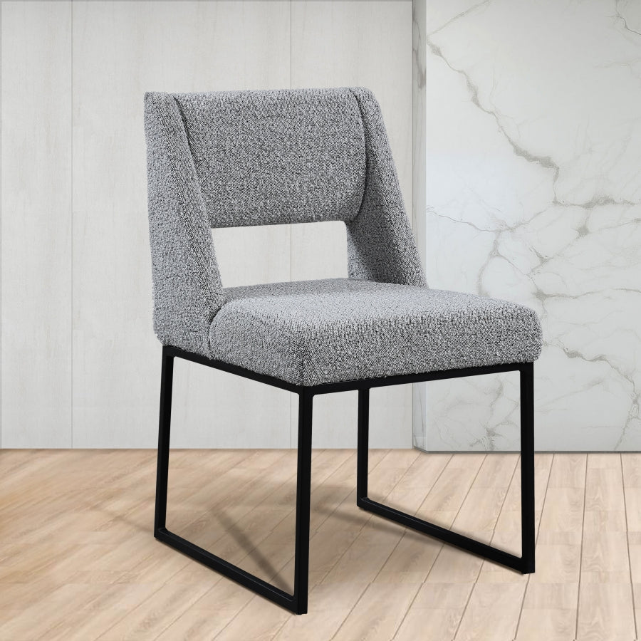 Jayce Boucle Fabric Dining Chair - Furniture Depot