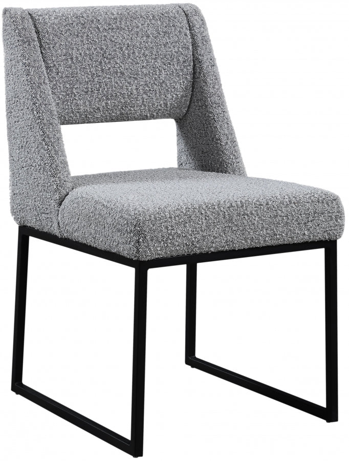 Jayce Boucle Fabric Dining Chair - Furniture Depot