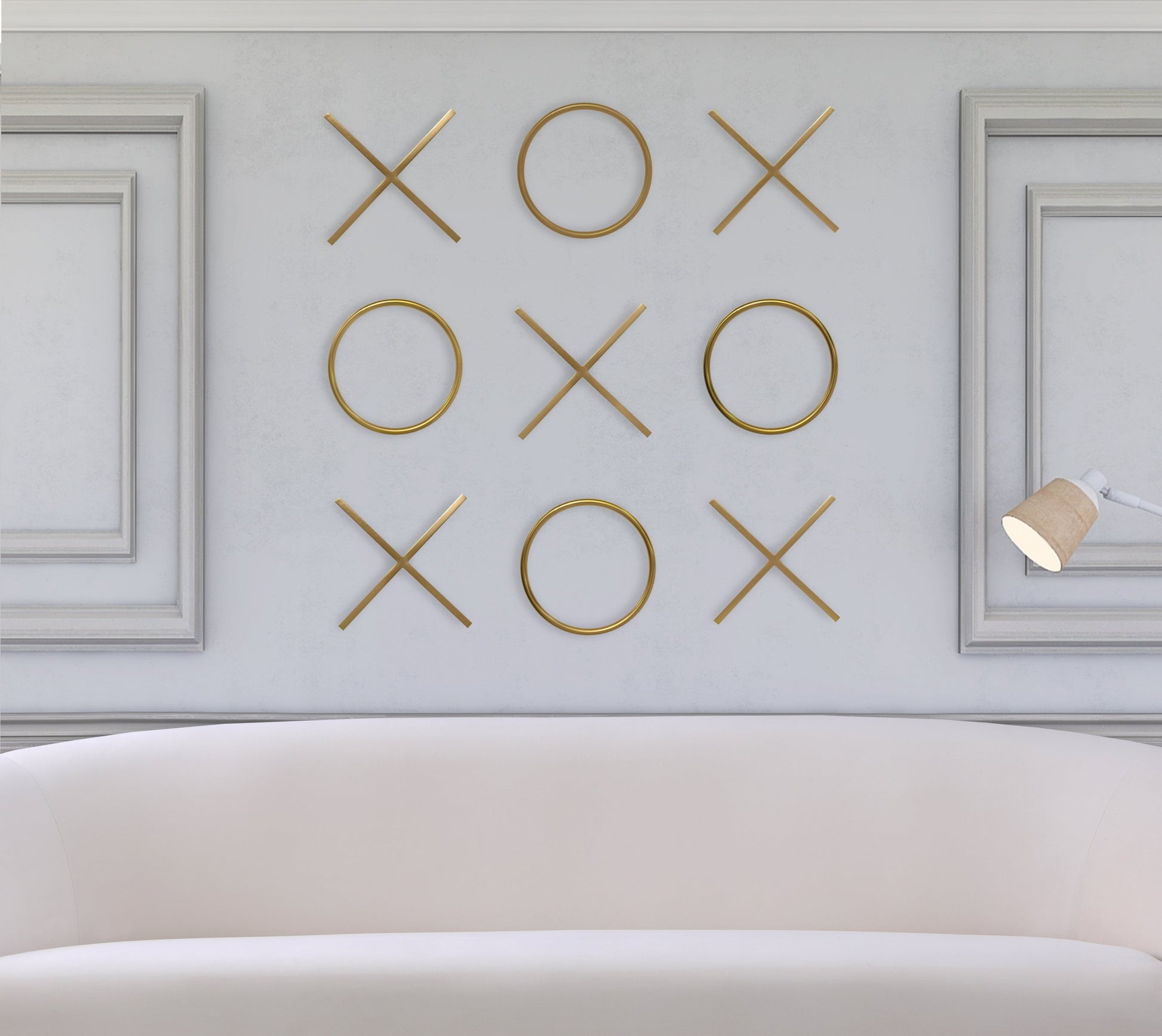 XOXO Stainless Steel Wall Decor - Furniture Depot