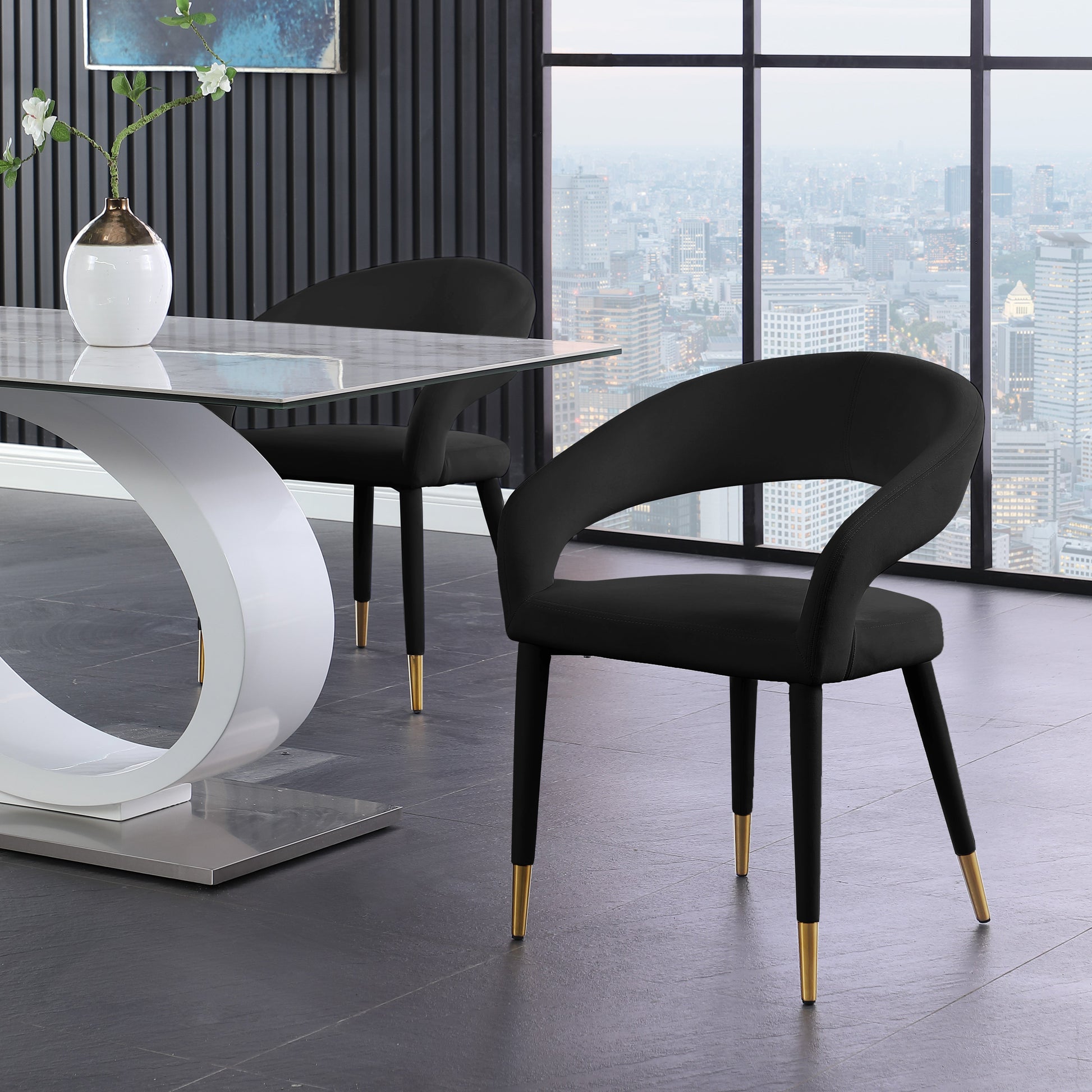 Destiny Velvet Dining Chair - Furniture Depot