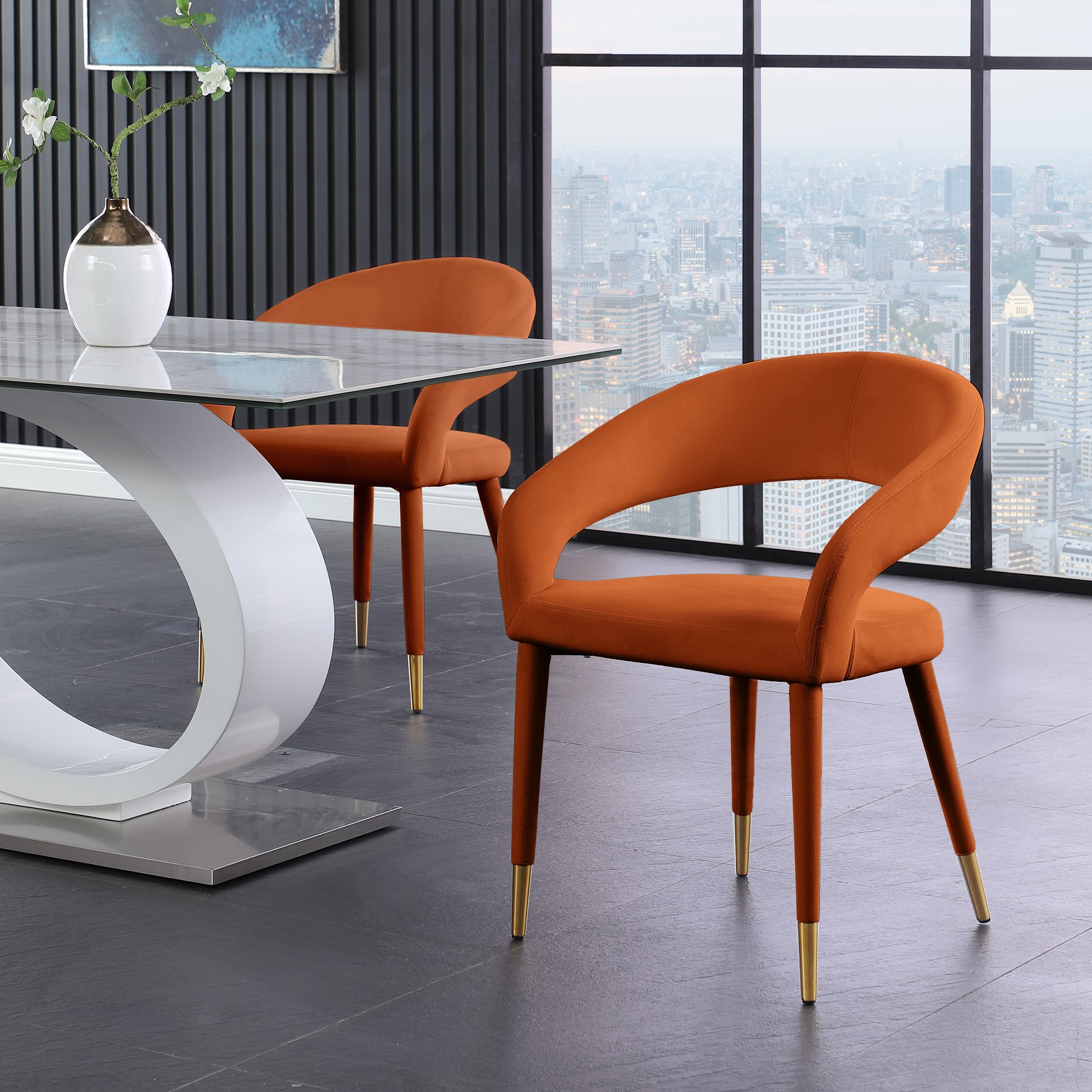 Destiny Velvet Dining Chair - Furniture Depot