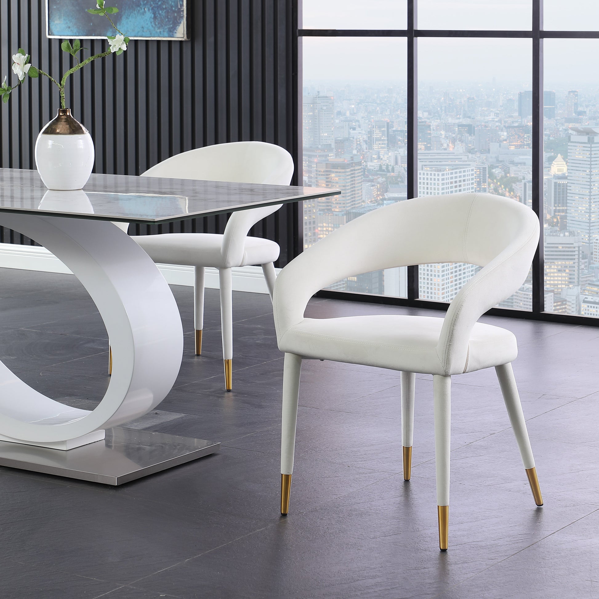 Destiny Velvet Dining Chair - Furniture Depot