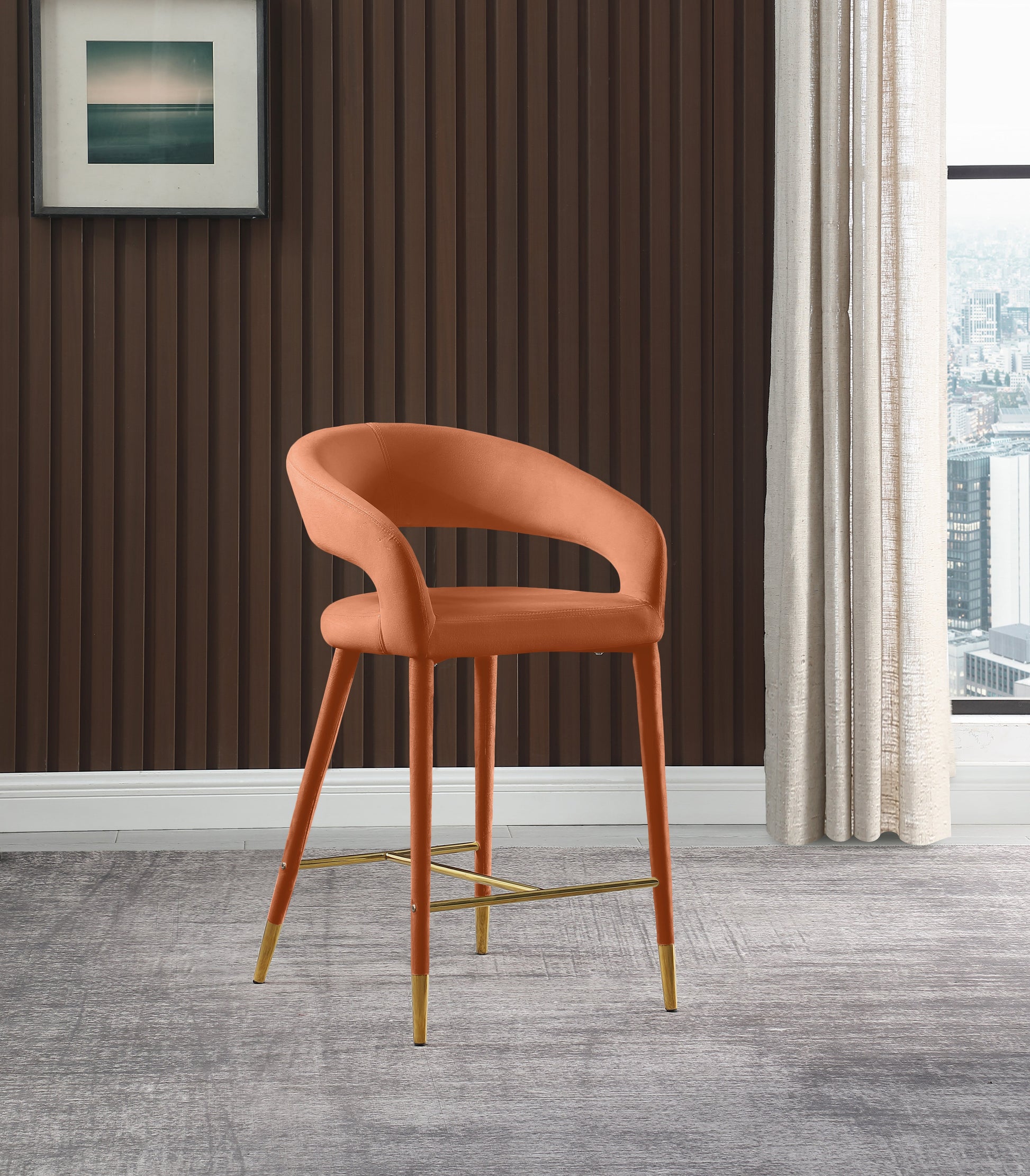 Destiny Velvet Stool - Furniture Depot (7679002050808)