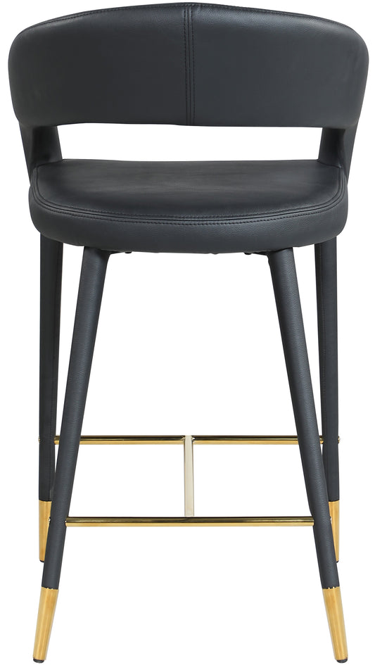 Destiny Faux Leather Stool - Furniture Depot (7679002083576)