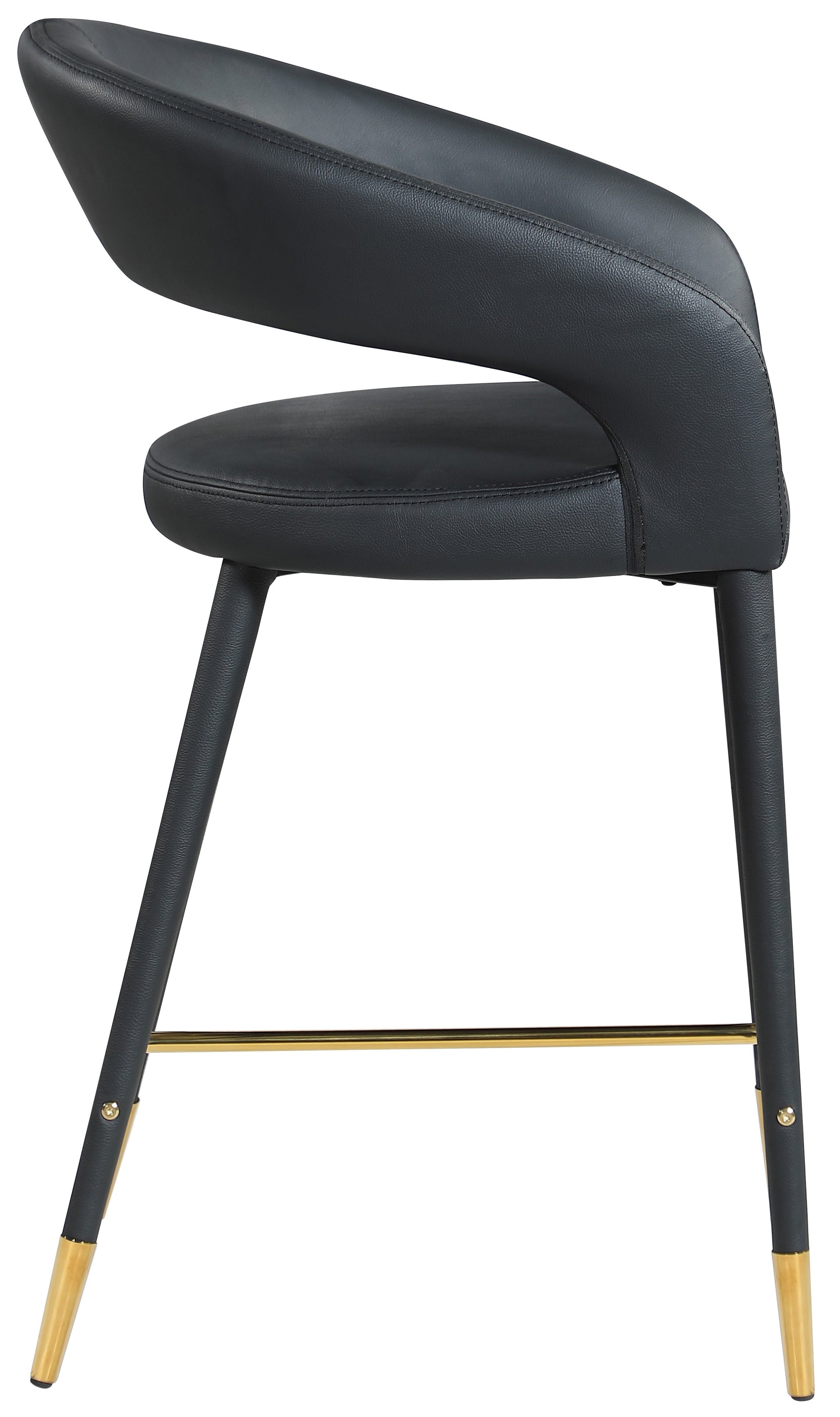 Destiny Faux Leather Stool - Furniture Depot (7679002083576)