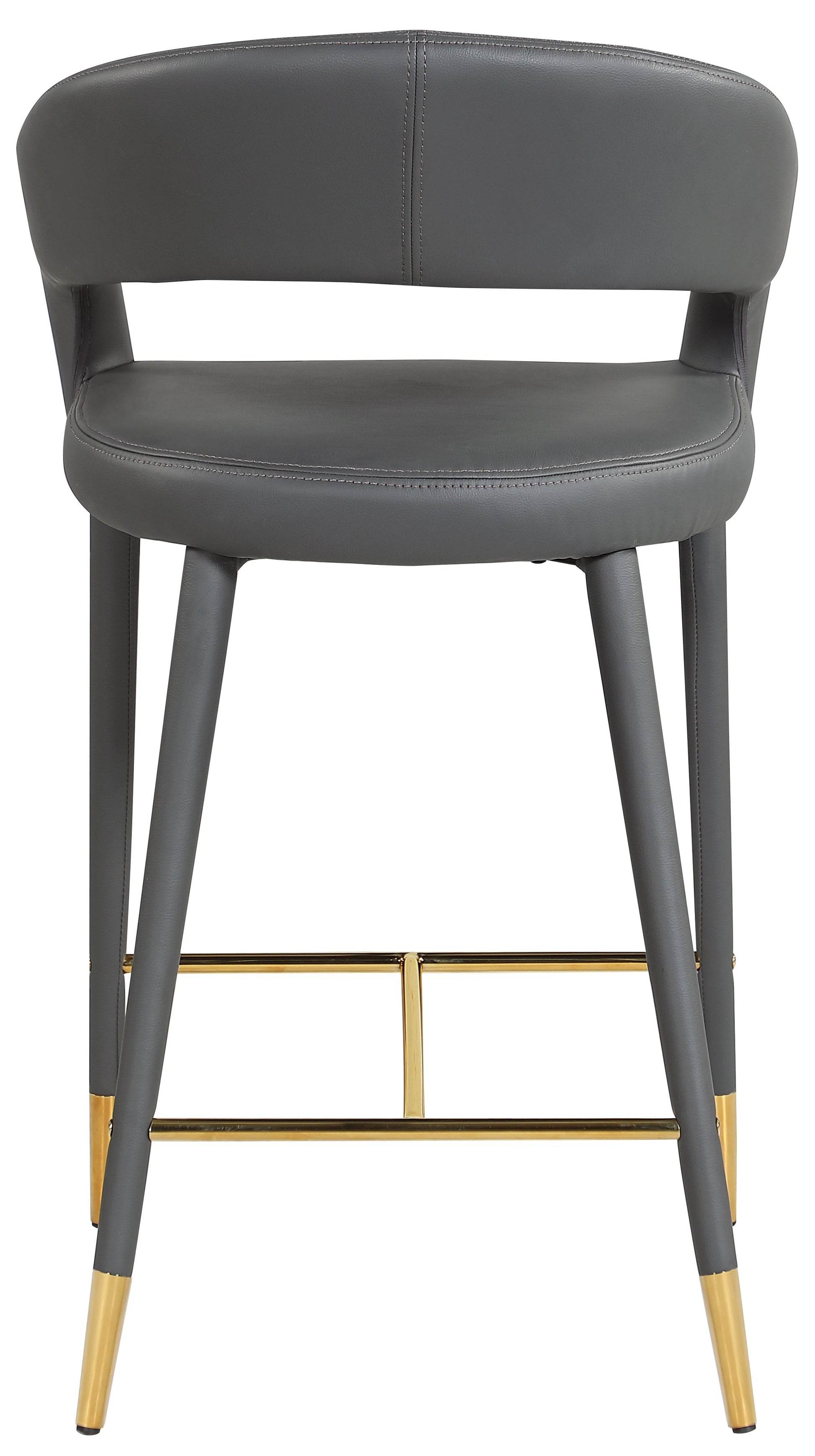 Destiny Faux Leather Stool - Furniture Depot (7679002083576)