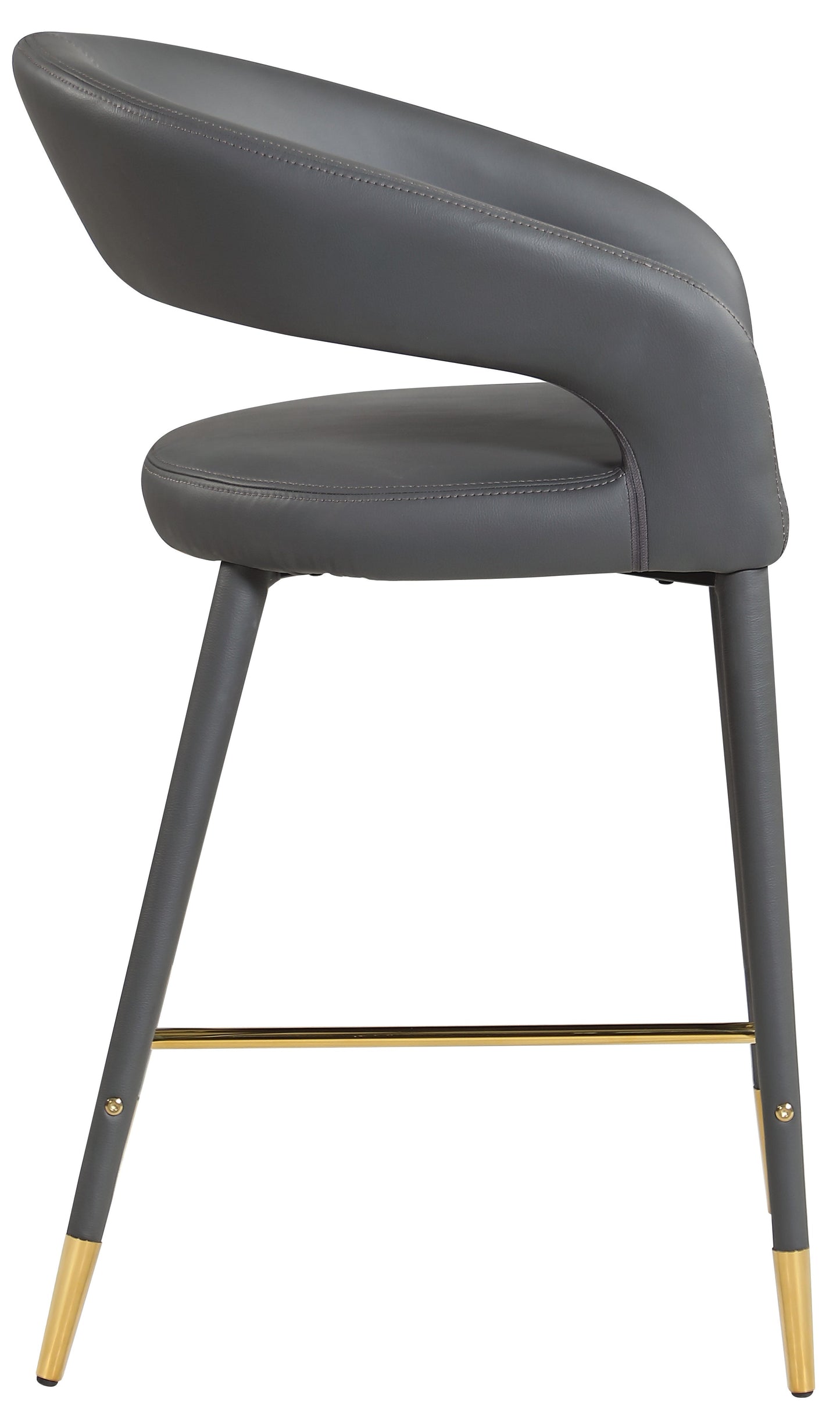 Destiny Faux Leather Stool - Furniture Depot (7679002083576)