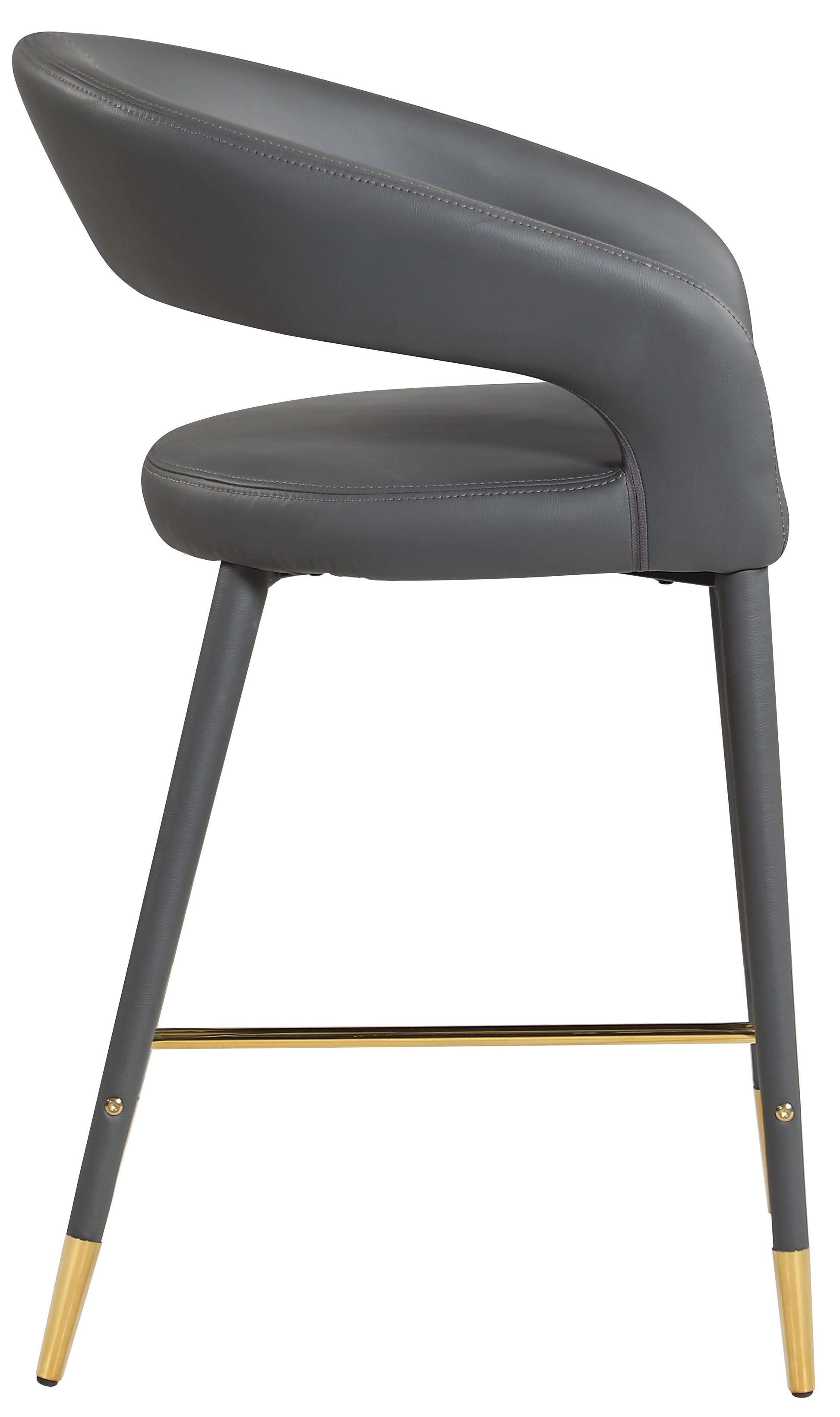 Destiny Faux Leather Stool - Furniture Depot (7679002083576)
