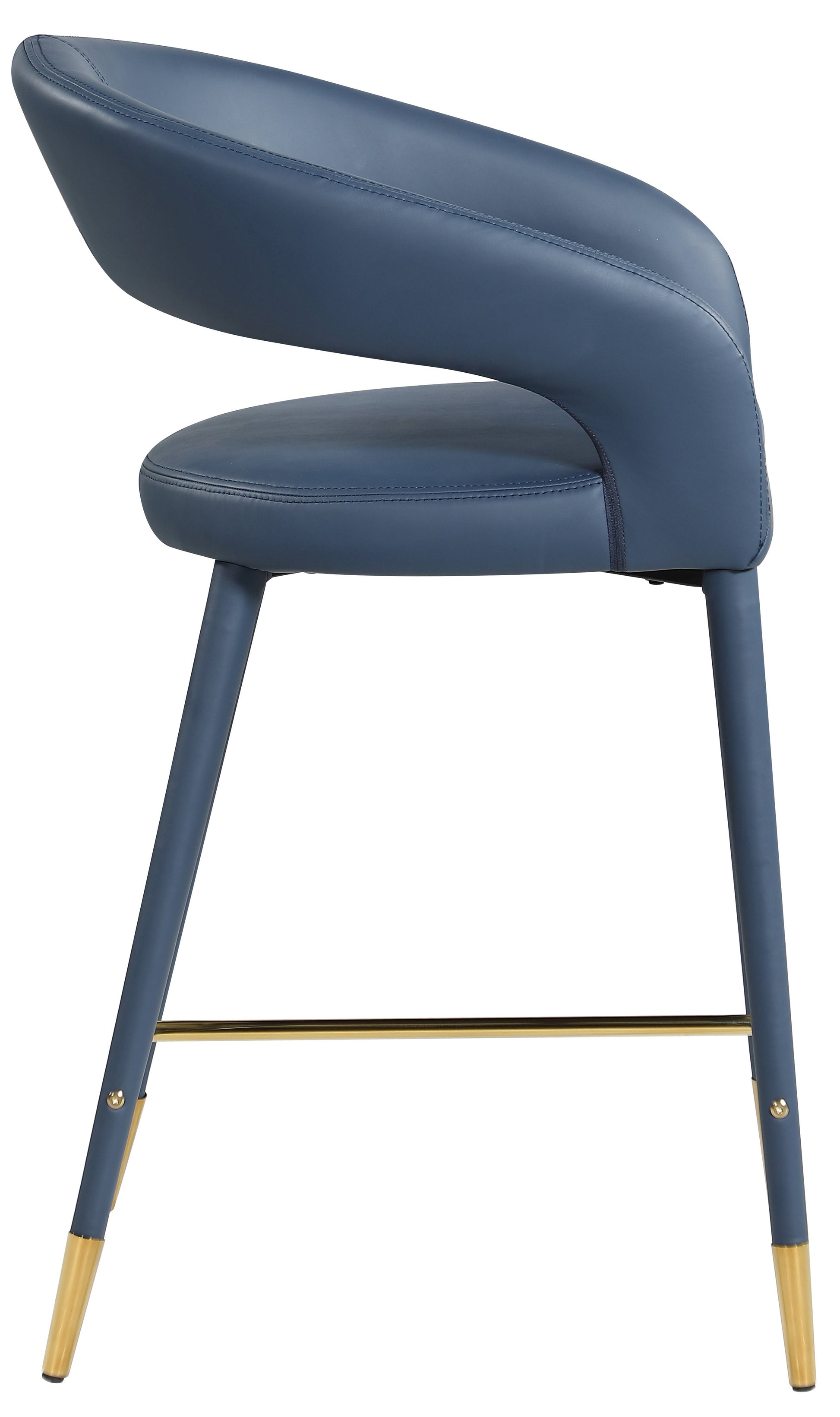 Destiny Faux Leather Stool - Furniture Depot (7679002083576)