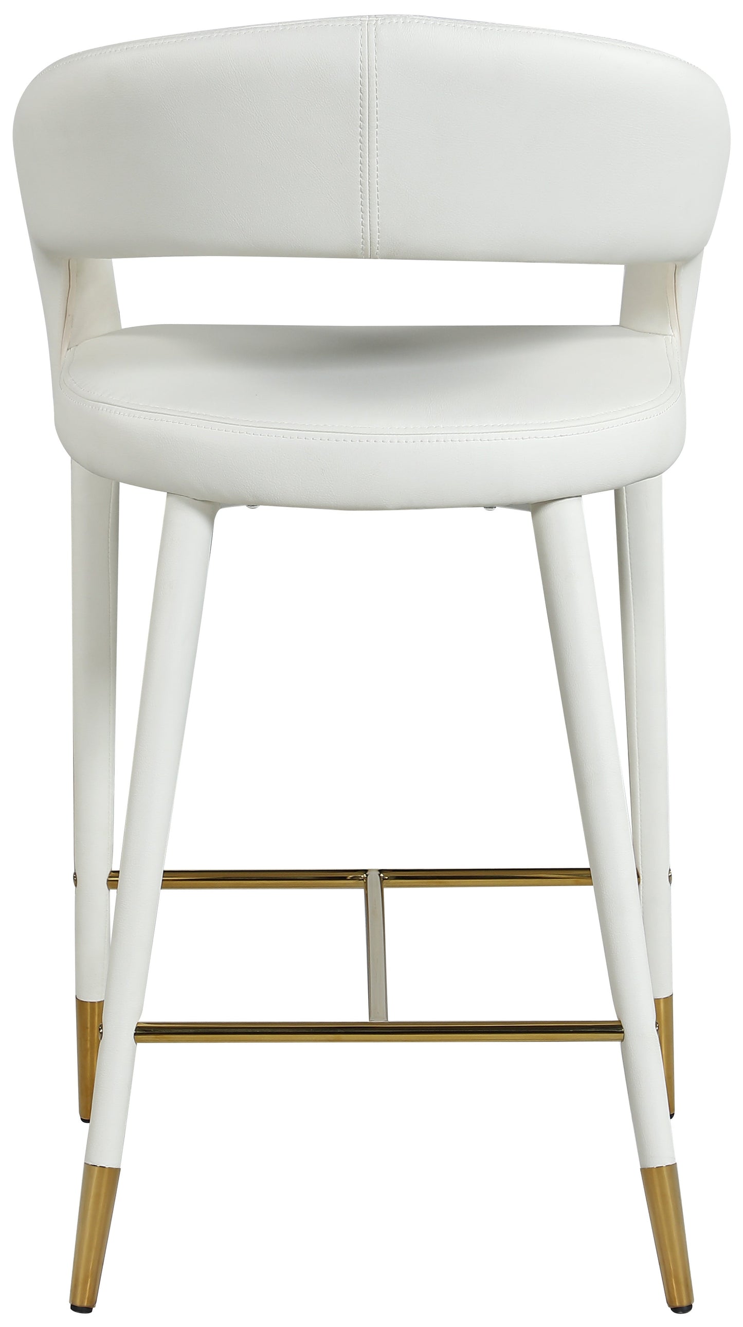 Destiny Faux Leather Stool - Furniture Depot (7679002083576)
