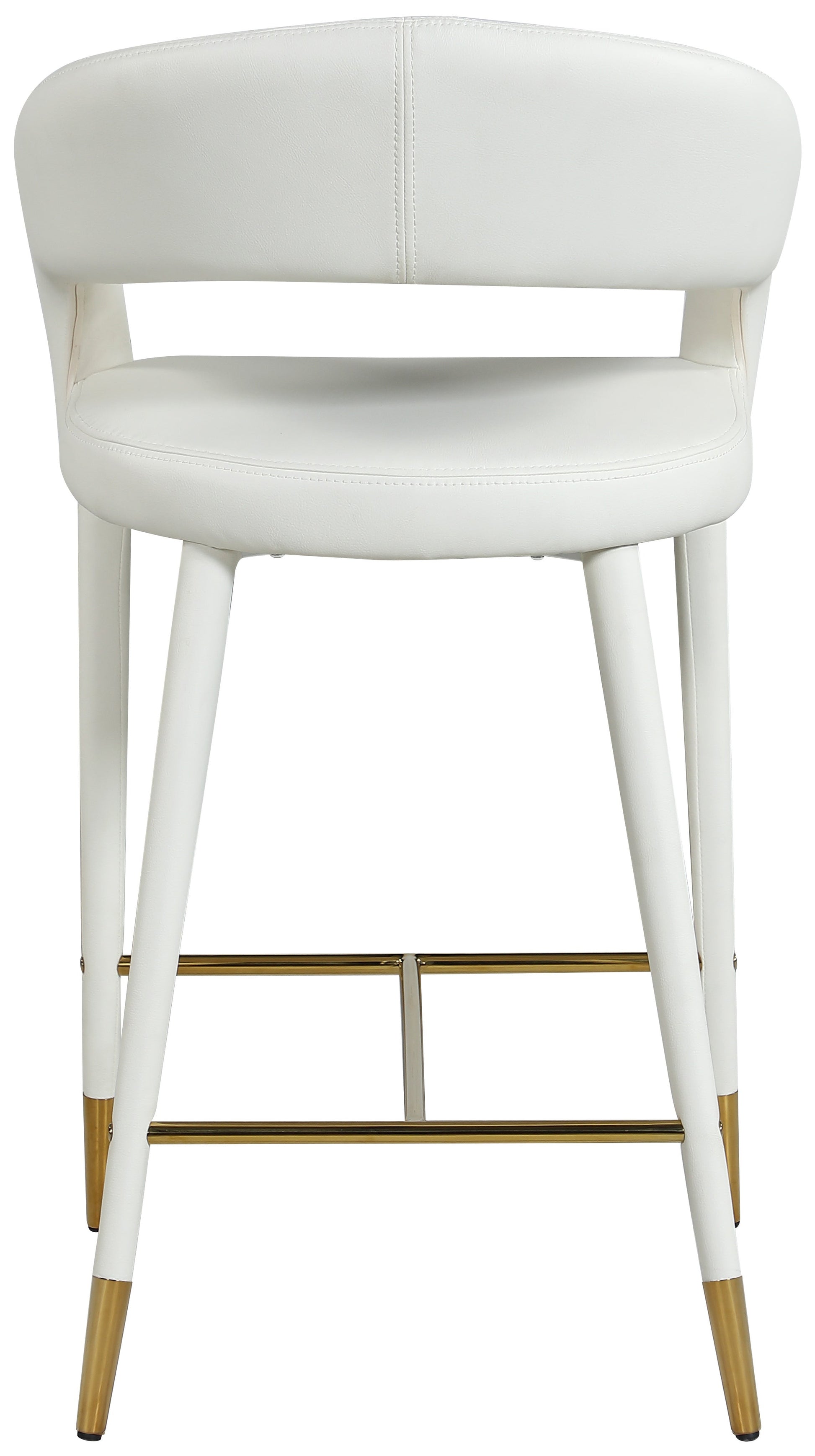 Destiny Faux Leather Stool - Furniture Depot (7679002083576)