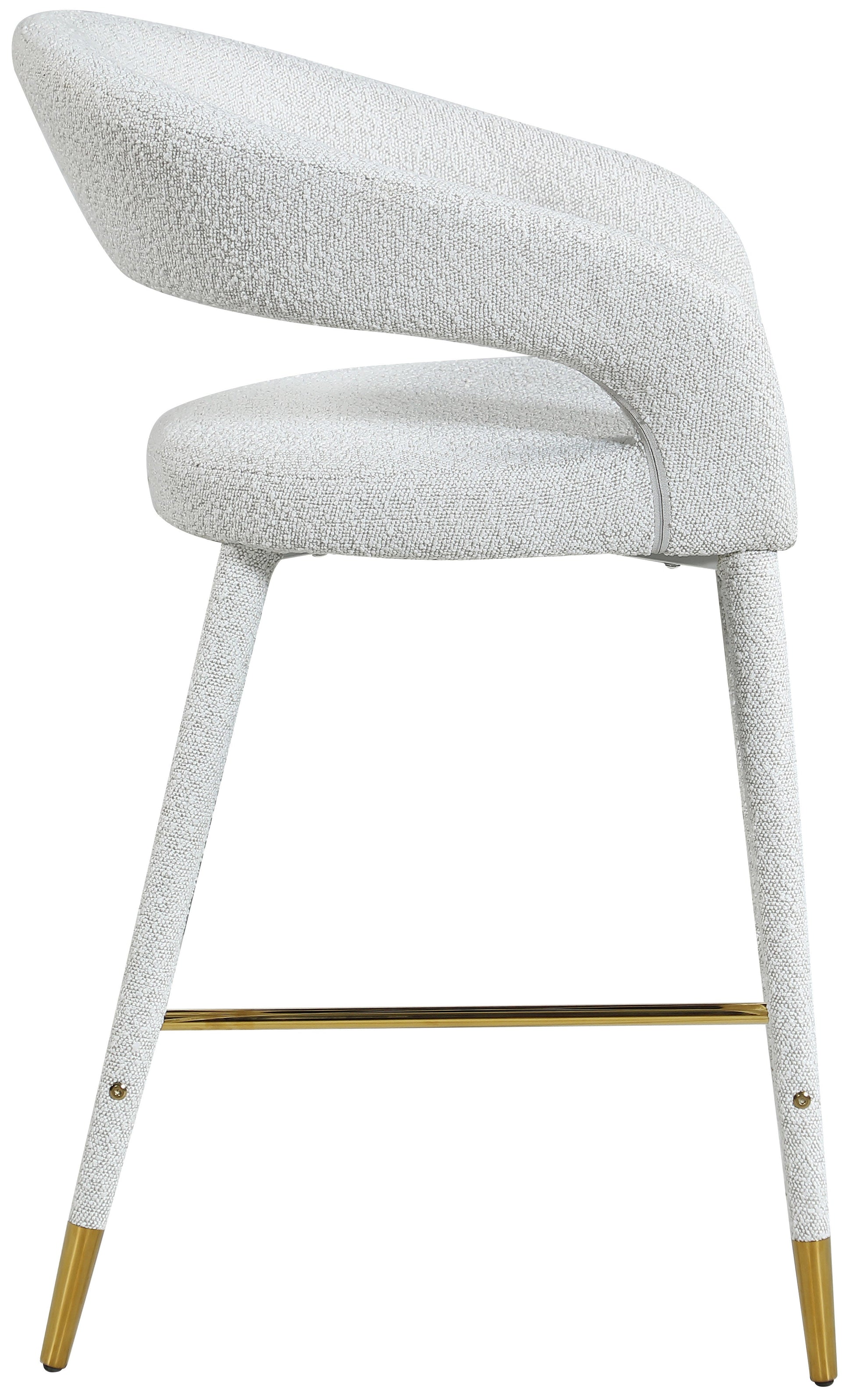 Destiny Cream Fabric Stool - Furniture Depot (7679002149112)