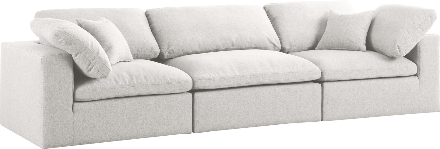 Serene Linen Fabric Deluxe Cloud Modular Sofa - Furniture Depot