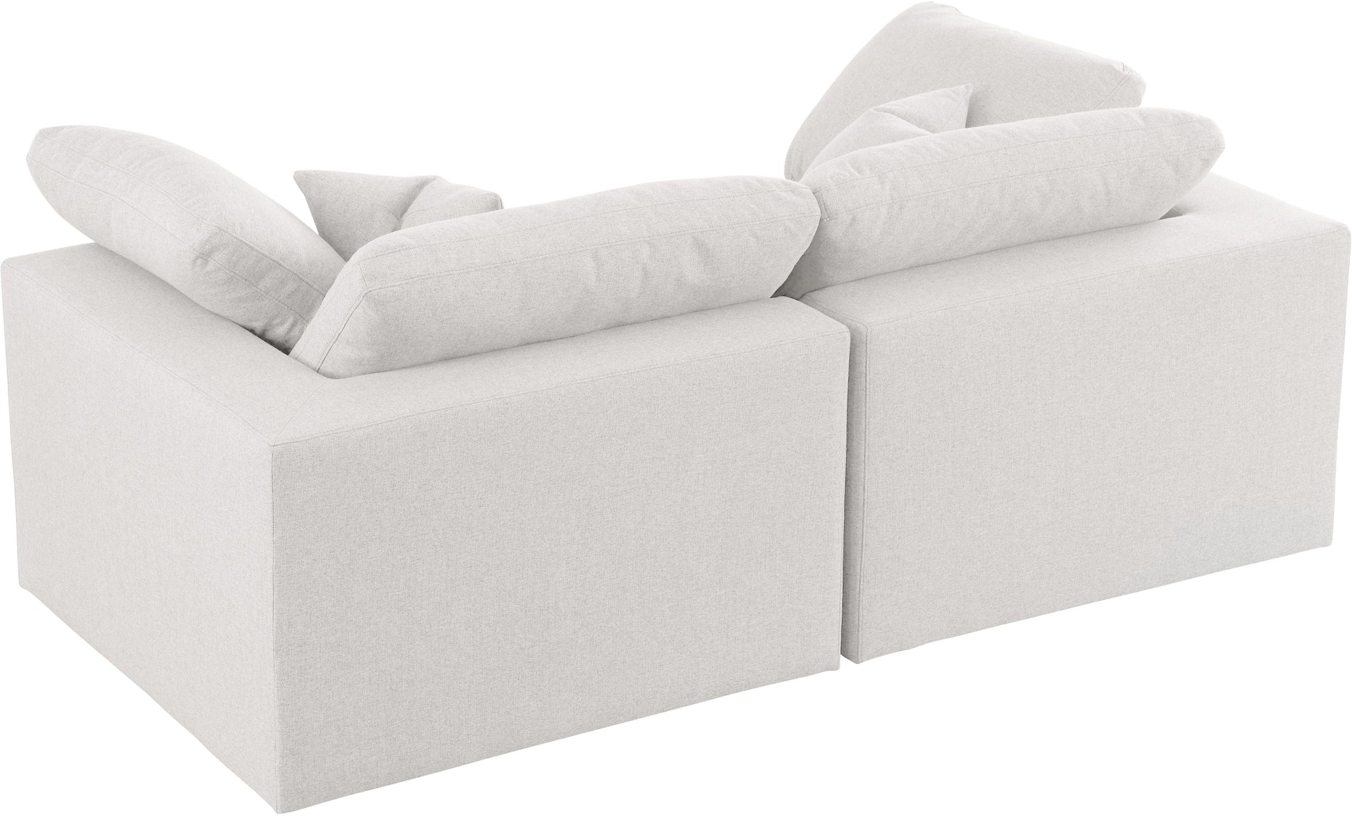 Serene Linen Fabric Deluxe Cloud Modular Sofa - Furniture Depot