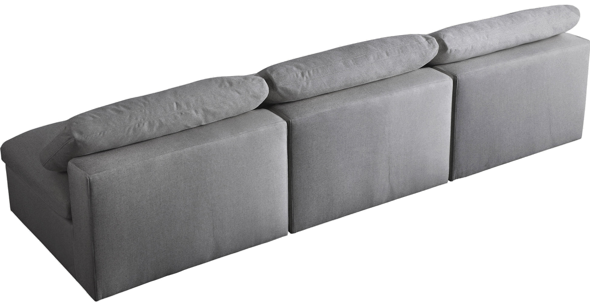 Serene Linen Fabric Deluxe Cloud Modular Armless Sofa - Furniture Depot