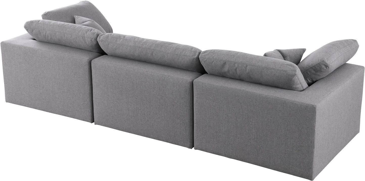 Serene Linen Fabric Deluxe Cloud Modular Sofa - Furniture Depot