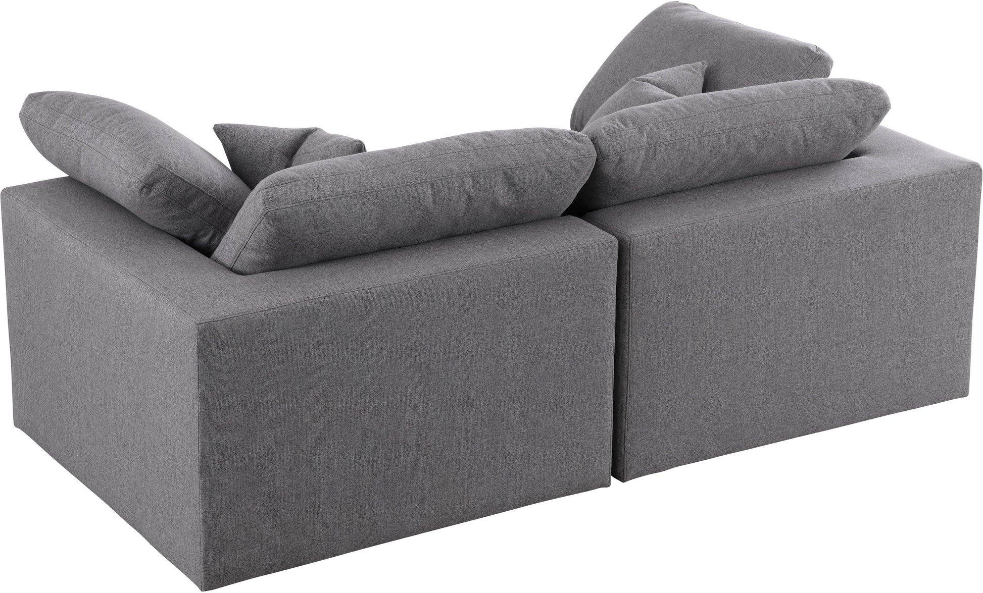 Serene Linen Fabric Deluxe Cloud Modular Sofa - Furniture Depot