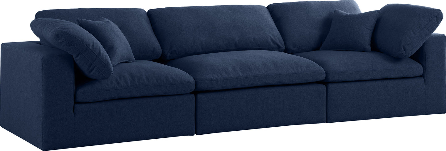 Serene Linen Fabric Deluxe Cloud Modular Sofa - Furniture Depot