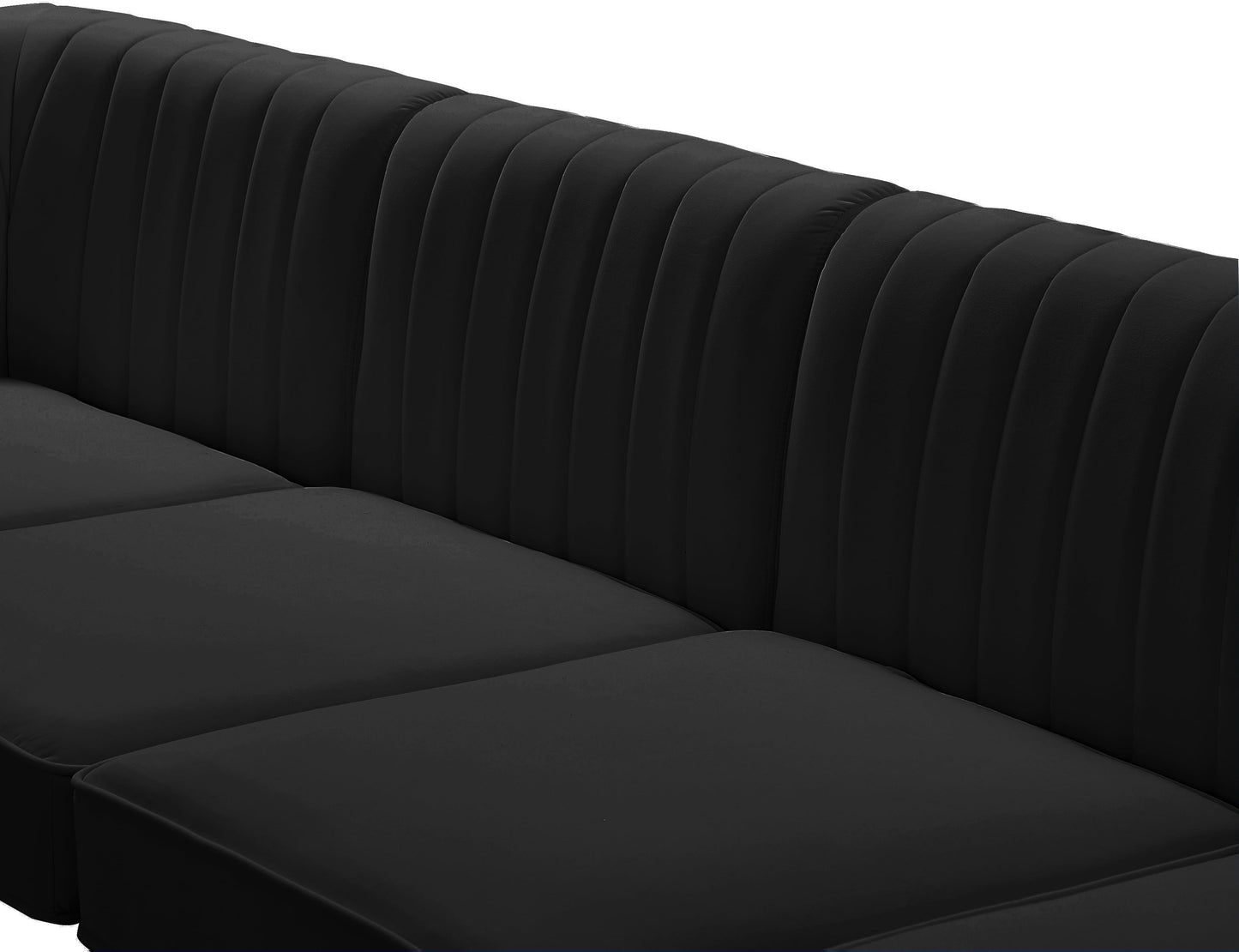 Alina Velvet Modular Sofa - Furniture Depot