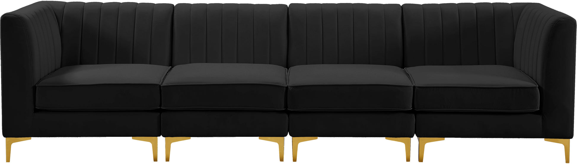 Alina Velvet Modular Sofa - Furniture Depot