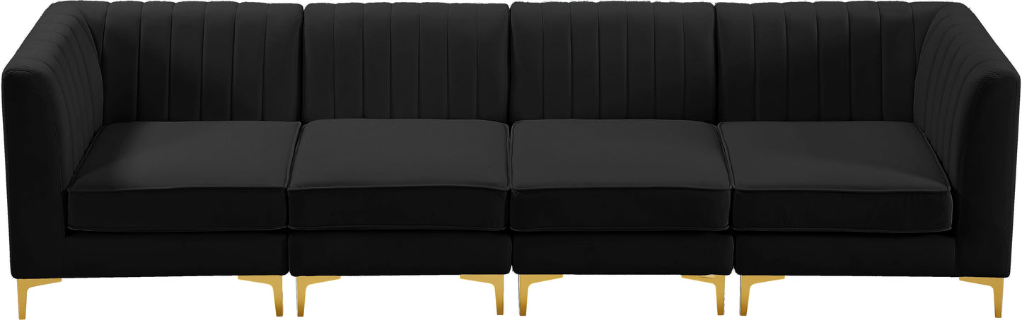 Alina Velvet Modular Sofa - Furniture Depot