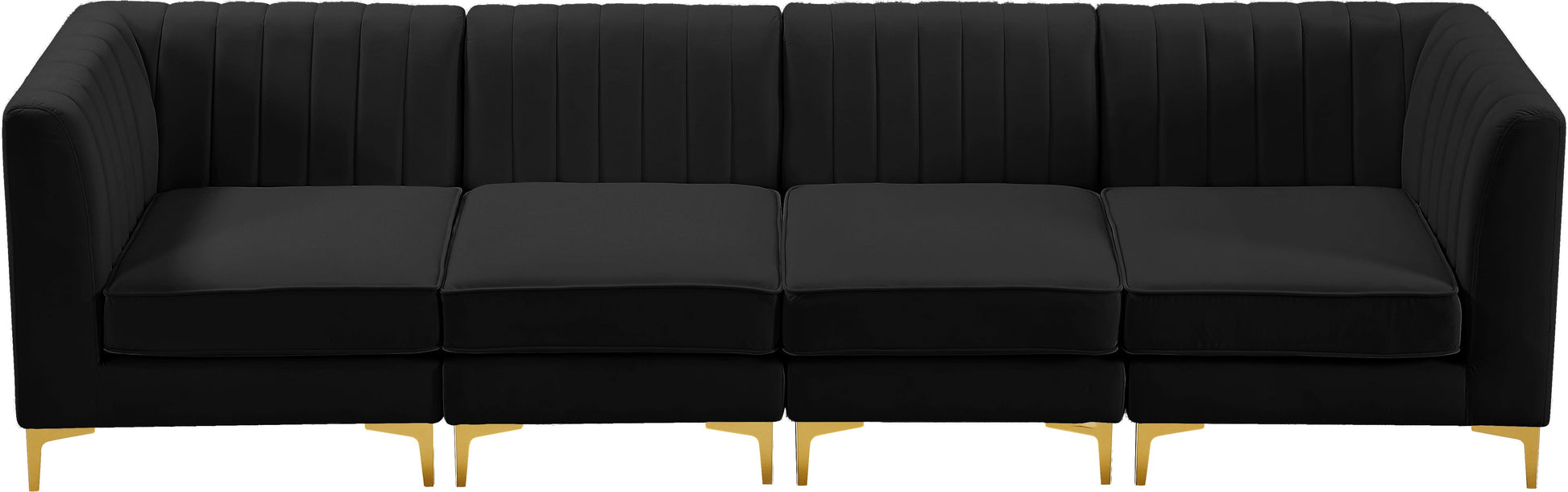 Alina Velvet Modular Sofa - Furniture Depot