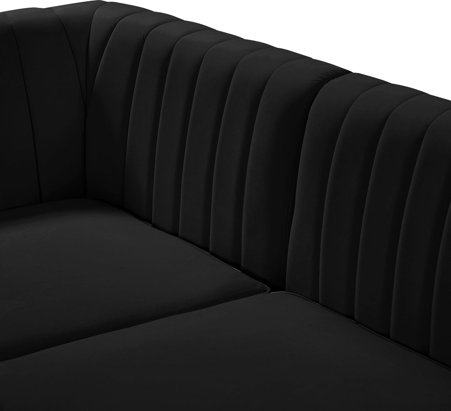 Alina Velvet Modular Sofa - Furniture Depot