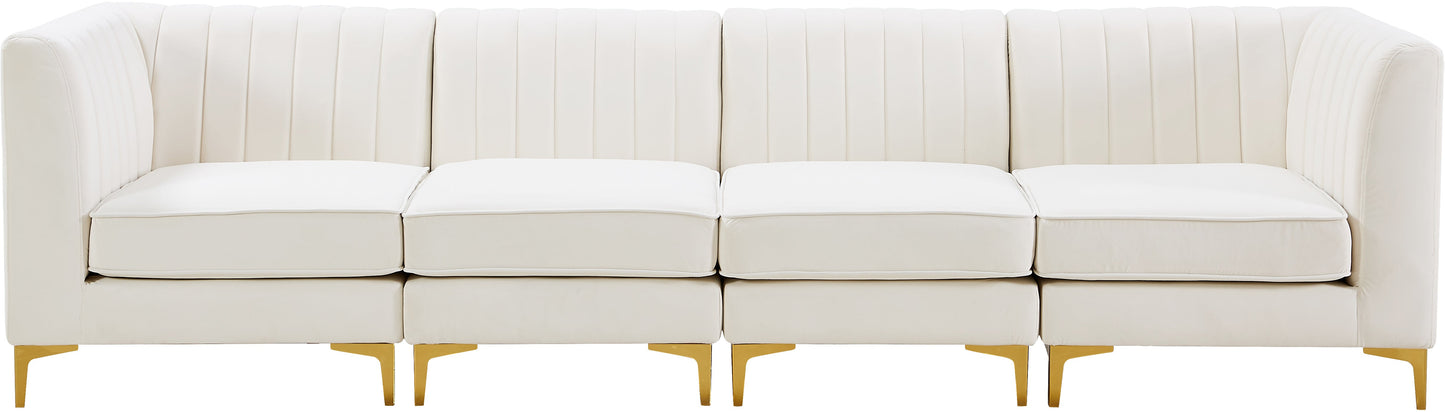 Alina Velvet Modular Sofa - Furniture Depot