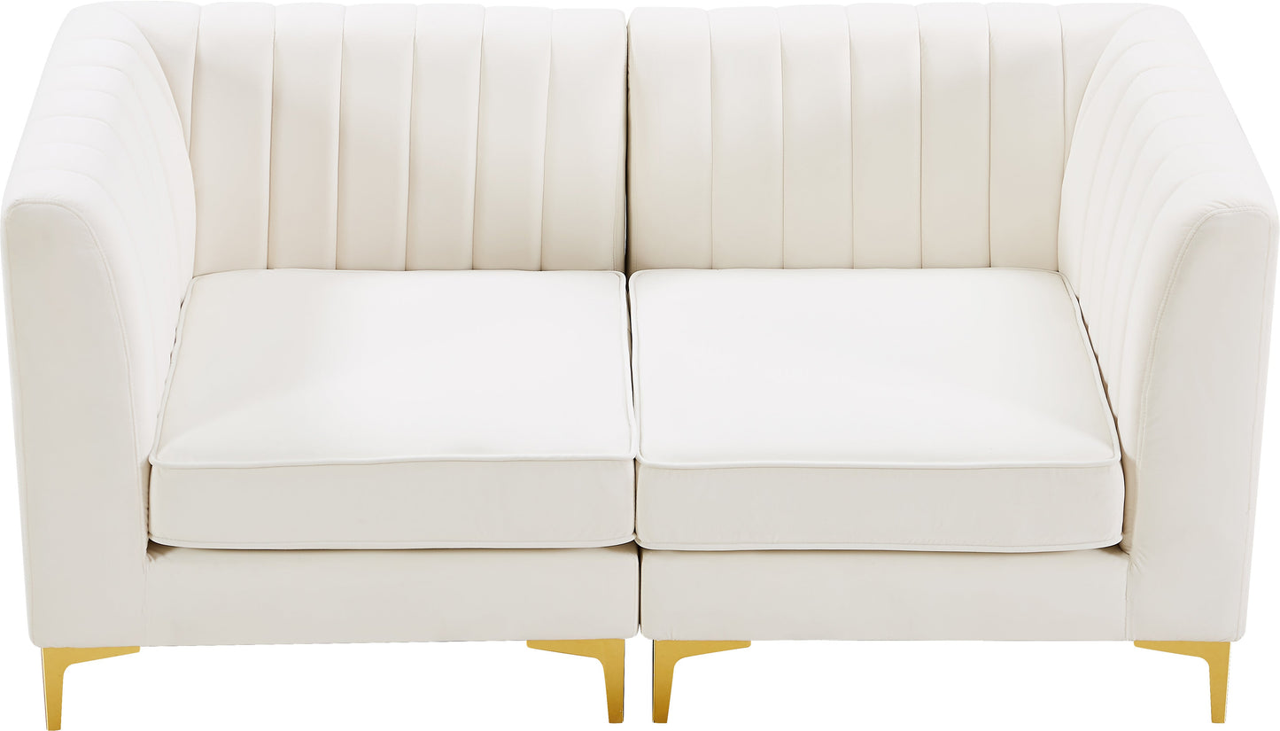 Alina Velvet Modular Sofa - Furniture Depot