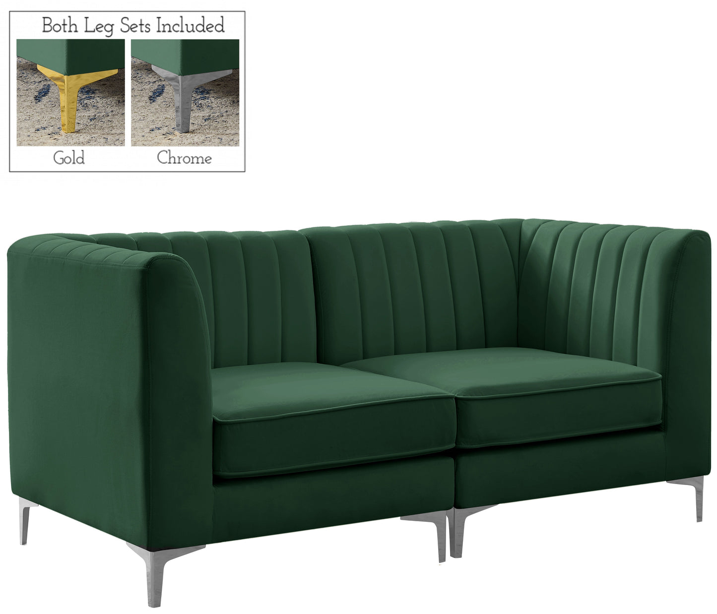 Alina Velvet Modular Sofa - Furniture Depot