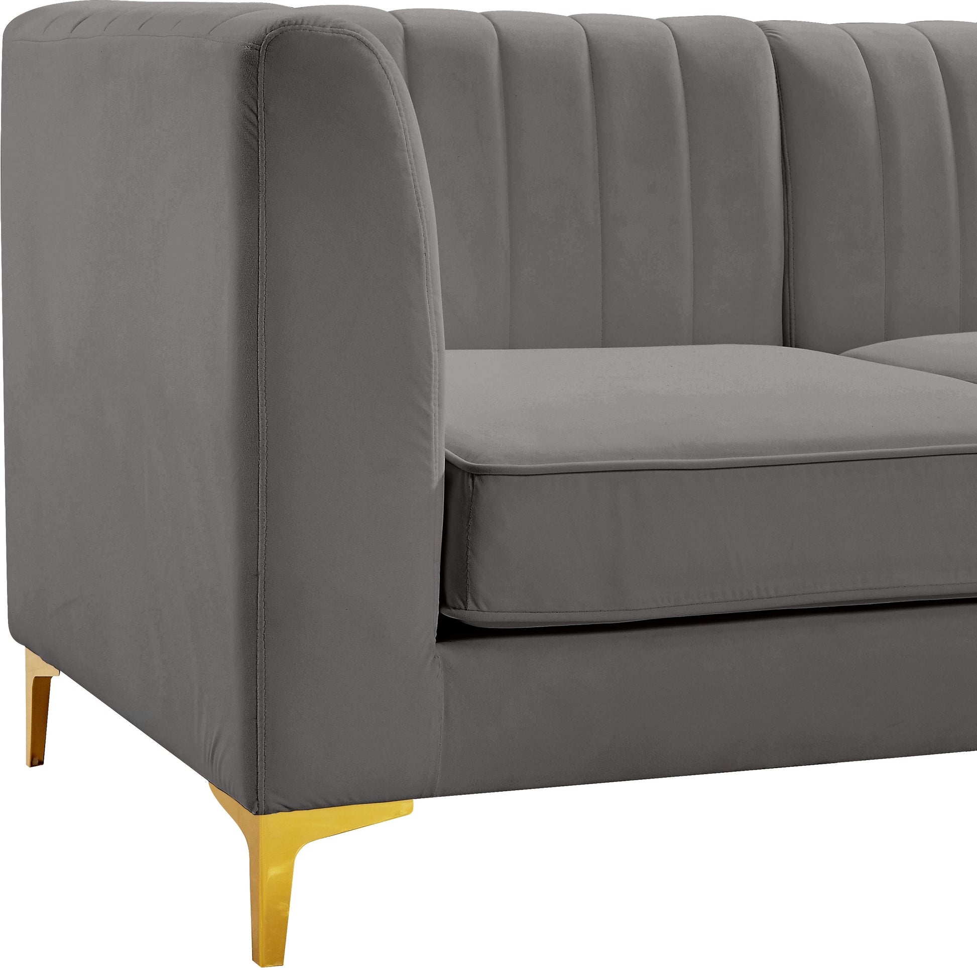 Alina Velvet Modular Sofa - Furniture Depot