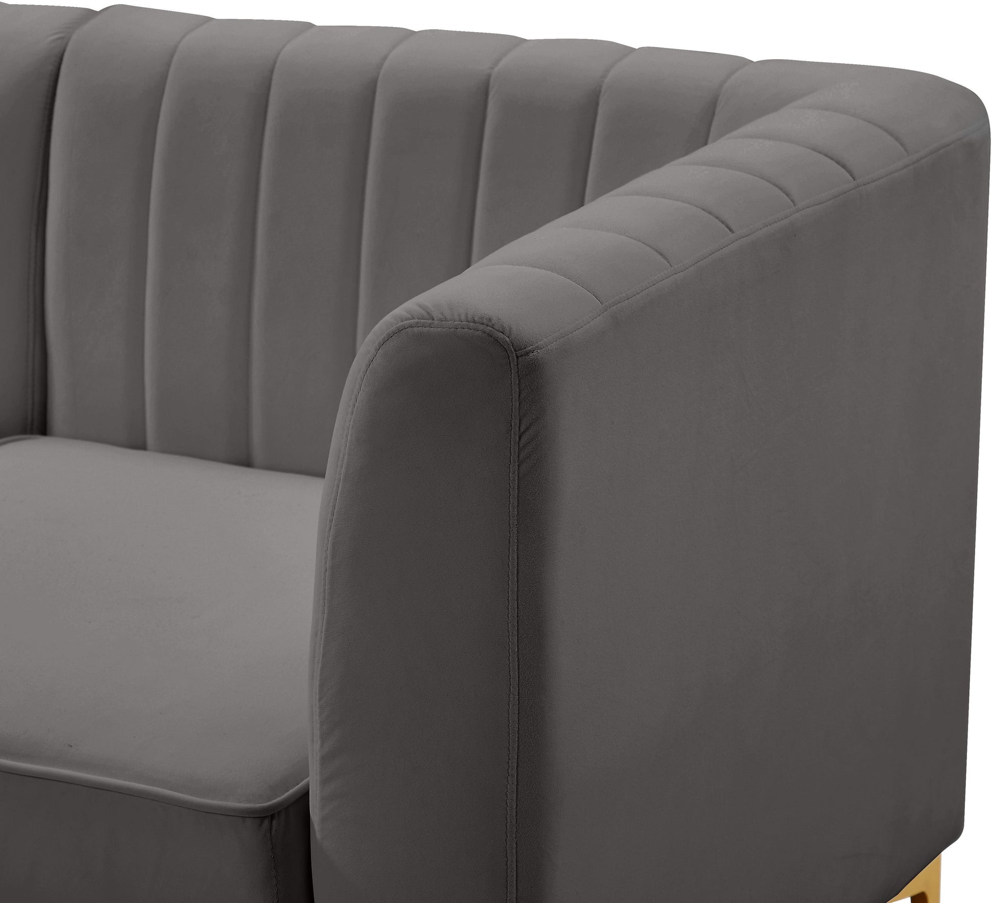 Alina Velvet Modular Sofa - Furniture Depot